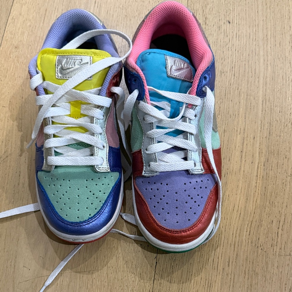 Nike Colorful Sneakers - Blue, Red, Yellow, Green